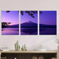3pcs Beautiful Mount Fuji Metal Print Ready to Hang Art