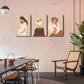 3pcs Pregnant Mother Abstract Great Mom Metal Print Ready to Hang Art