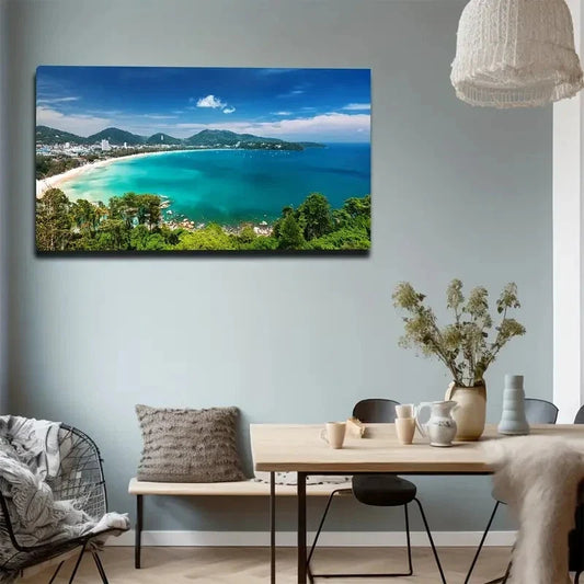 Rio De Janeiro's Long Beach Wall Art Canvas Office Home Room Framed 80x45cm