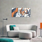 3pcs Elegant Space Artistic Choice Leaves Metal Print Ready to Hang Art