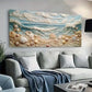 Ocean Waves with Seashells wall canvas office home room framed 120x60cm