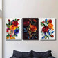 3pcs Colorful Rose &amp; Leaf Designs, Metal Print Ready to Hang Art