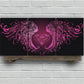 3pcs Heart-Shaped Wings Stunning Rose Metal Print Ready to Hang Art