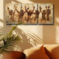 3pcs Vintage Egyptian Fresco Design Metal Print Ready to Hang Art