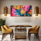 Vibrant Tropical Leaf Rich Wall Art Canvas Office Home Room Framed 120x60cm