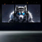 3pcs Husky Cool Glasses Design Metal Print Ready to Hang Art