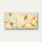 Golden Leaf Pattern Art Wall Art Canvas Office Home Room Framed 120x60cm