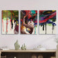 3pcs Modern Love Embrace Abstract Metal Print Ready to Hang Art