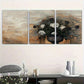 3pcs White Roses & Greenery Elegant Floral Metal Print Ready to Hang Art