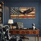 3pcs Vintage American Flag & Bald Eagle Metal Print Ready to Hang Art