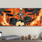 3pcs Skeletons play drums Art Painting Metal Print Ready to Hang Art