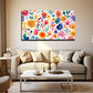 Modern Colorful Floral Vivid Wall Art Canvas Office Home Room Framed 120x60cm