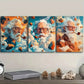 3pcs  Clay old man Wall Art Set Canvas Framed 40x60cm - High Quality Print 100% Australian Made Wall Canvas Ready to Hang