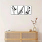 3pcs Trombone Poster, Black And White Art Print Metal Print Ready to Hang Art