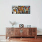 3pcs Bird Tiger Puppy Doodle Animal Metal Print Ready to Hang Art