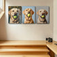 3pcs Labrador with Ball Metal Print Ready to Hang Art