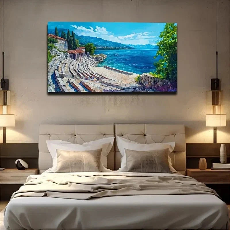 Walls Ecological Style Creative Wall Art Canvas Office Home Room Framed 80x45cm