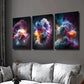 3pcs Fantasy Nebula Explosion Effect Wall Art Set Canvas Framed 40x60cm - High Quality Print 100% Australian Made Wall Canvas Ready to Hang