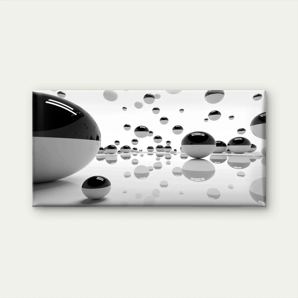 Abstract Black And White Wall Art Canvas Office Home Room Framed 120x60cm