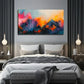 Abstract Mountain Perfect Wall Art Canvas Office Home Room Framed 80x45cm