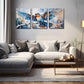 3pcs  Exquisite Design, a Bird about to Take Off  Wall Art Set Canvas Framed 40x60cm - High Quality Print 100% Australian Made Wall Canvas Ready to Hang