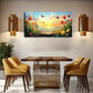Bright Sunny Scene Golden Rays Wall Art Canvas Office Home Room Framed 120x60cm