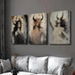 3pcs Mysterious Dark Goddess Decoration Wall Art Set Canvas Framed 40x60cm - High Quality Print 100% Australian Made Wall Canvas Ready to Hang