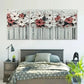 3pcs Style White Floral Elegant Botanical Metal Print Ready to Hang Art