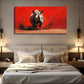 Dynamic Rhinoceros Running Wall Art Canvas Office Home Room Framed 120x60cm