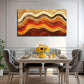 Abstract Corrugated Perfect Wall Art Canvas Office Home Room Framed 120x60cm