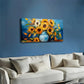 3pcs Decoration, Vibrant Sunflowers  Wall Art Set Canvas Framed 40x60cm - High Quality Print 100% Australian Made Wall Canvas Ready to Hang