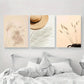 3pcs Vacation Hat Bunny Grass Reed Grass Modern Metal Print Ready to Hang Art