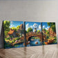 3pcs  Whimsical Animals Canvas  Wall Art Set Canvas Framed 40x60cm - High Quality Print 100% Australian Made Wall Canvas Ready to Hang