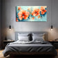 Realistic Orange Flowers Green Wall Art Canvas Office Home Room Framed 120x60cm