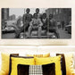 3pcs  Vintage Car & Teens Scene Metal Print Ready to Hang Art
