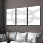 3pcs Nautical Decorative Square Knot Print Wall Art Set Canvas Framed 40x60cm - High Quality Print 100% Australian Made Wall Canvas Ready to Hang