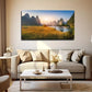 Mountain River Scene Wall Art Canvas Office Home Room Framed 120x60cm