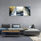 3pcs  Abstract Ink Wall Paintings Metal Print Ready to Hang Art