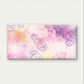 Pink Feather Watercolour Pattern Wall Art Canvas Office Home Framed 80x45cm