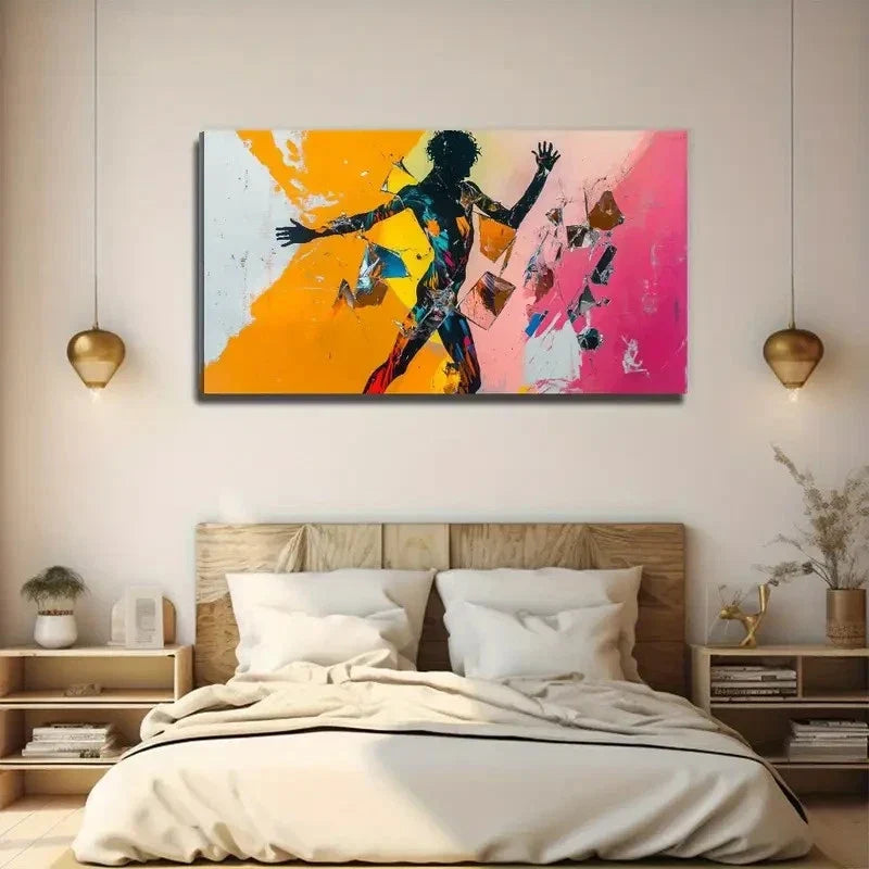 Modern Abstract Beige Colors Wall Art Canvas Office Home Room Framed 120x60cm
