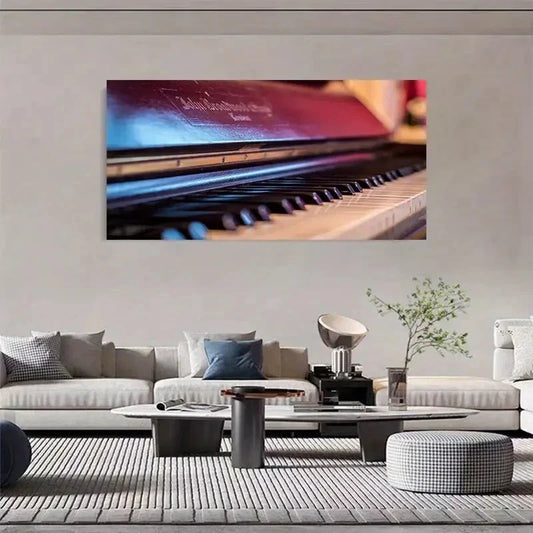 Classical Music Elegant Piano Wall Art Canvas Office Home Room Framed 120x60cm