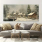 3pcs Winter Wonderland Snowy Embossed Relief Metal Print Ready to Hang Art