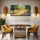 Neat Fruit Trees Grow Along Wall Art Canvas Office Home Room Framed 120x60cm