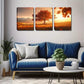 3pcs  Facing The Sun Of The Tree Wall Art Set Canvas Framed 40x60cm - High Quality Print 100% Australian Made Wall Canvas Ready to Hang
