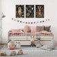 3pcs  Enchanted Forest Animals Metal Print Ready to Hang Art