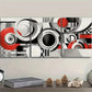3pcs Classic Modern Spiral Gray Wall Art Set Canvas Framed 40x60cm - High Quality Print 100% Australian Made Wall Canvas Ready to Hang