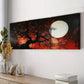 3pcs Abstract Tree and White Moon Nature Perfect Wall Art Set Canvas Framed 40x60cm - High Quality Print 100% Australian Made Wall Canvas Ready to Hang