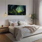 Glowing Forest with Twisted Wall Art canvas office home room framed 120x60cm