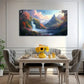 Flying Geese & Serene Waterfall Wall Art Canvas Office Home Room Framed 120x60cm