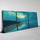 3pcs Charming Beach Scenery with Sky View Wall Art Set Canvas Framed 40x60cm - High Quality Print 100% Australian Made Wall Canvas Ready to Hang